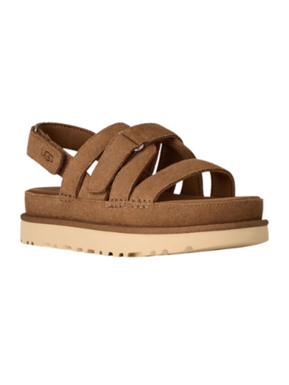 Womens UGG Goldenstar Gleam Sandals in Chestnut Suede. 1175122 - Picture 2 of 6